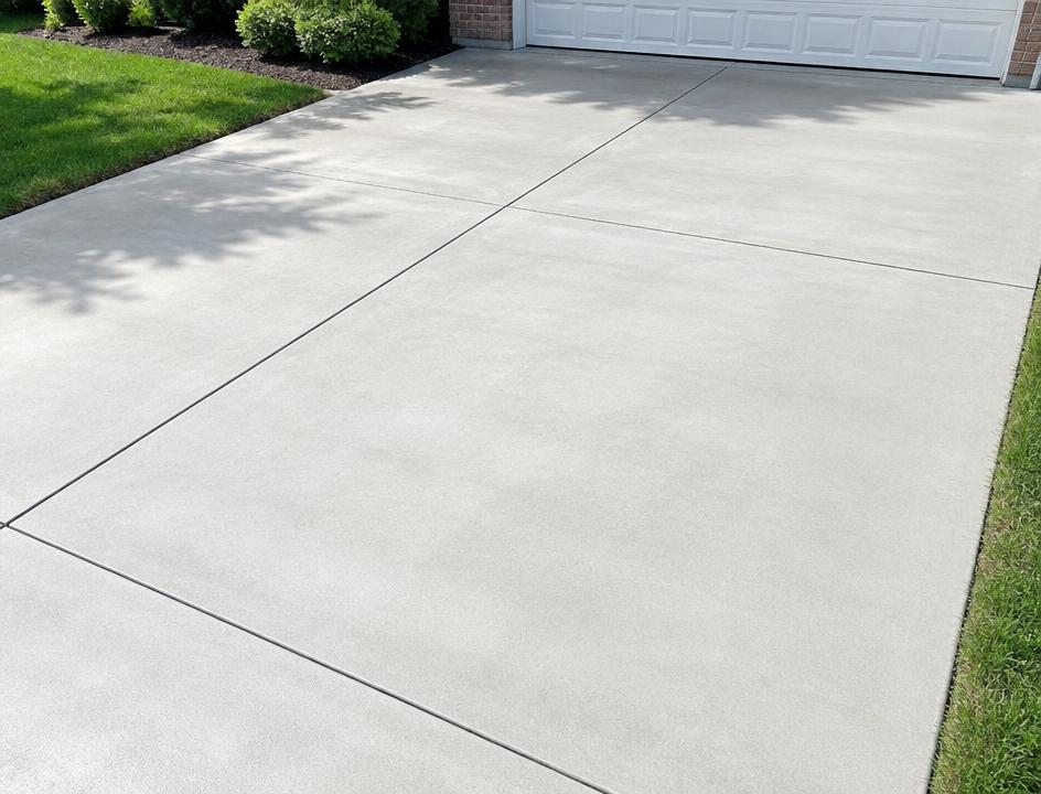 DRIVEWAY & CONCRETE after cleaning