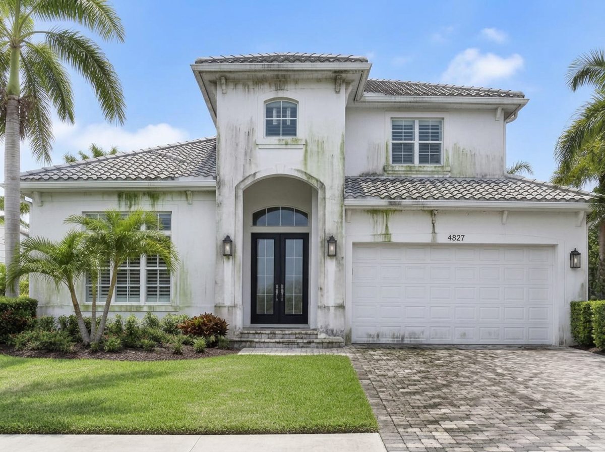 HOUSE WASHING before cleaning
