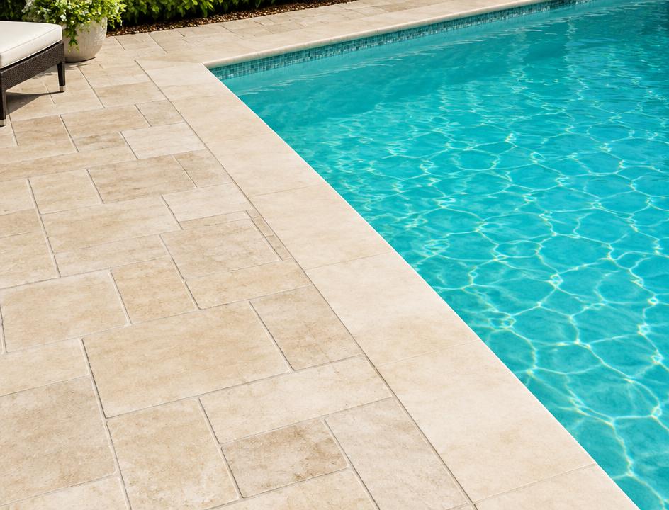 POOL DECK & PAVERS after cleaning